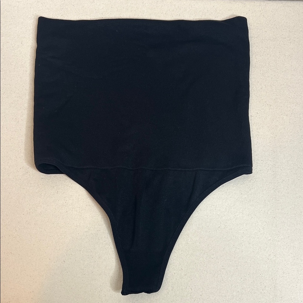🛍️ 4 for $25 NWOT High-Waist Shapewear Thong – Black – Size L